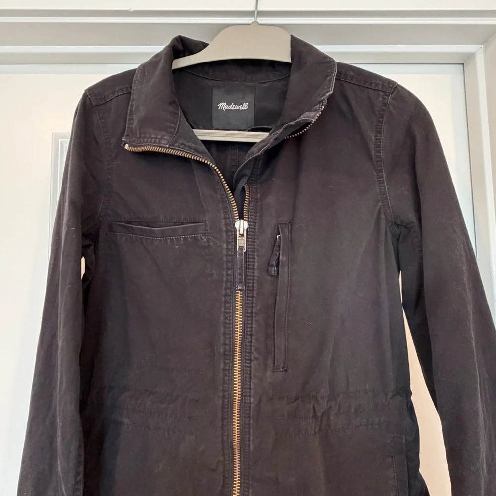 Madewell Black Zip Utility Jacket